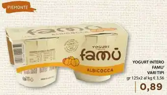 Mercatò Famù Yogurt Intero offerta