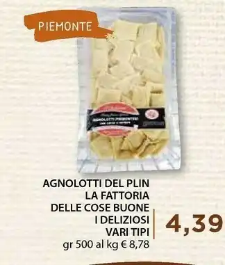 Mercatò La fattoria delle cose buone Agnolotti Del Plin I Deliziosi offerta