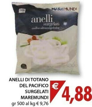 Mercatò Maremundi Anelli Di Totano Del Pacifico Surgelati offerta