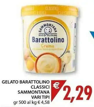 Mercatò Sammontana Barattolino Crema 500 G(ml) offerta
