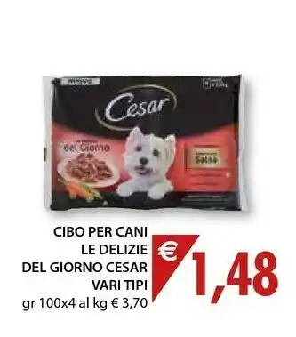 Mercatò Cesar Cibo Per Cani Le Delizie Del Giorno offerta