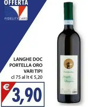 Mercatò Portella Oro Langhe DOC offerta