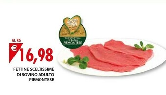 Mercatò Local Fettine Sceltissime Di Bovino Adulto Piemontese offerta