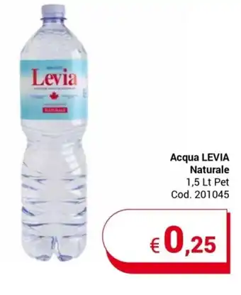 Centro Cash Acqua LEVIA Naturale 1,5 Lt Pet offerta