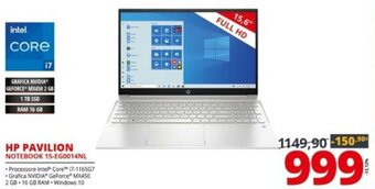 Comet hp Pavilion Notebook 15-EG0014NL offerta