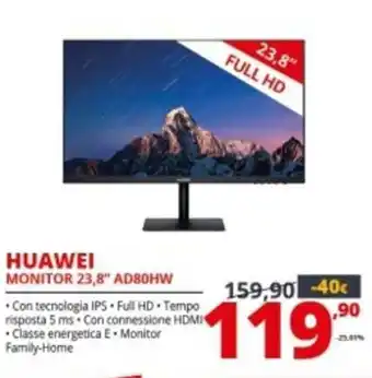 Comet Huawei Monitor 23,8" AD80HW offerta