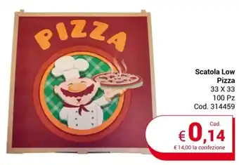 Centro Cash Scatola Low Pizza 33 x 33 100 pz offerta