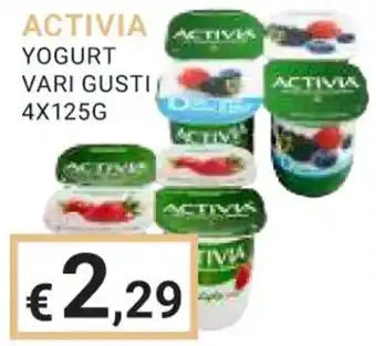 Eté ACTIVIA YOGURT VARI GUSTI 4X125G offerta