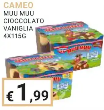 Eté CAMEO MUU MUU CIOCCOLATO VANIGLIA 4X115G offerta