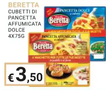 Eté BERETTA CUBETTI DI PANCETTA AFFUMICATA DOLCE 4X75G offerta