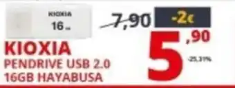Comet Kioxia Pendrive USB 2.0 16GB Hayabusa offerta