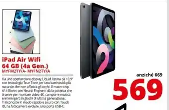 Comet iPad Air Wifi 64GB (4a Gen.) offerta