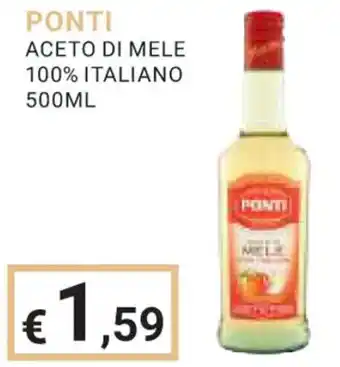 PONTI ACETO DI MELE 100% ITALIANO 500ML