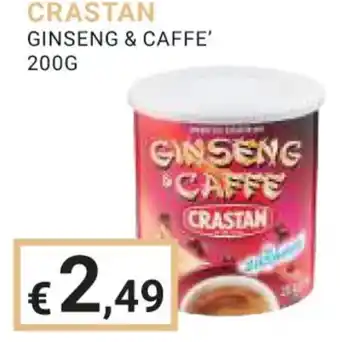 Eté CRASTAN GINSENG & CAFFE' 200G offerta
