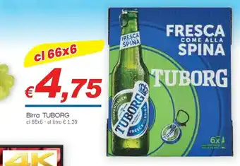 Galassia Tuborg Birra 660 G(ml) offerta