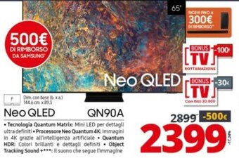 Comet Neo QLED QN90A offerta