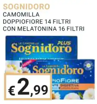 Eté SOGNIDORO CAMOMILLA DOPPIOFIORE 14 FILTRI CON MELATONINA 16 FILTRI offerta