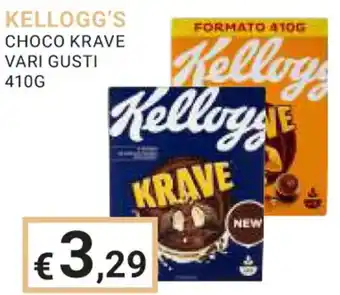 Eté KELLOGG'S CHOCO KRAVE VARI GUSTI 410G offerta