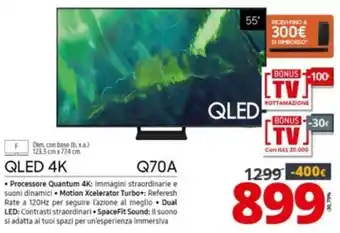 Comet QLED 4K Q70A offerta