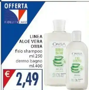 Mercatò Omia Aloe Vera Fisio Shampoo 250 Ml offerta