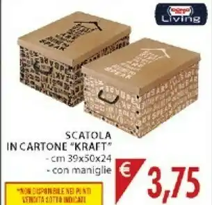 Mercatò Kraft Scatola In Cartone offerta