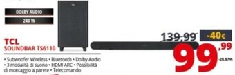 Comet TCL Soundbar TS6110 offerta