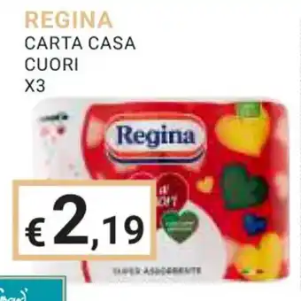 Eté REGINA CARTA CASA CUORI X3 offerta