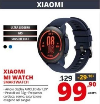 Comet Xiaomi Mi Watch Smartwatch offerta