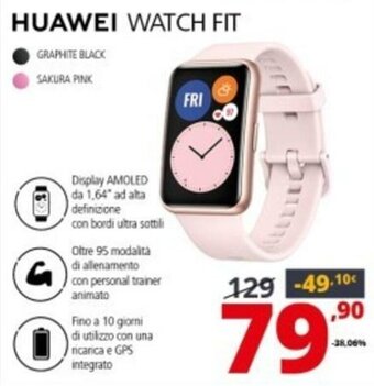 Comet Huawei Watch Fit offerta