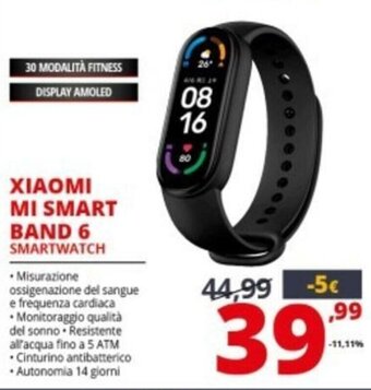Comet Xiaomi Mi Smart Band 6 Smartwatch offerta
