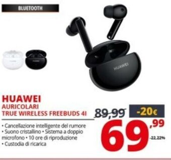 Comet Huawei Auricolari True Wireless Freebuds 4l offerta