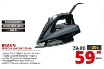 Comet Braun Ferro A Vapore TS745A offerta