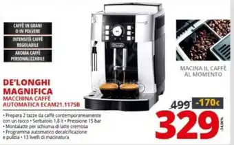 Comet De'Longhi Magnifica offerta