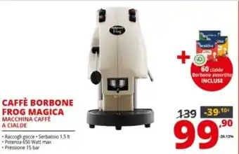 Comet Caffè Borbone Frog Magica offerta