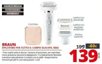 Comet Braun Epilatore per Tutto Il Corpo Silk-Epil 9002 offerta