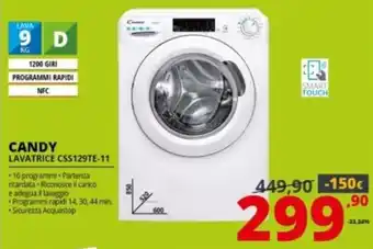 Comet Candy Lavatrice CSS129TE-11 offerta
