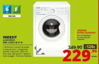 Indesit Lavatrice EWC 61051 W IT N