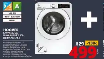Comet Hoover Lavasciuga H-Wash&Dry 500 HD495AMC/1-S offerta