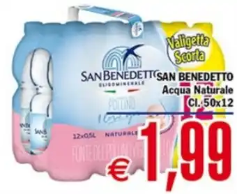 Conté Supermercati SAN BENEDETTO Acqua Naturale CI. 50x12 offerta