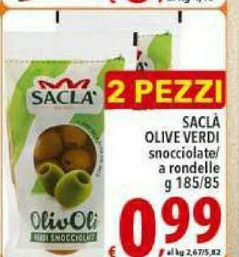 Gros Saclà Olive offerta