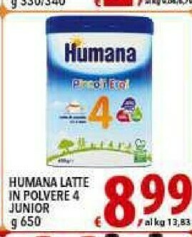 Gros Humana Latte per neonati offerta
