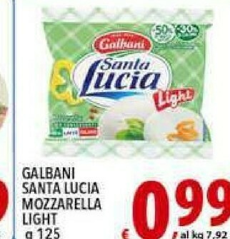 Gros Galbani Mozzarella offerta
