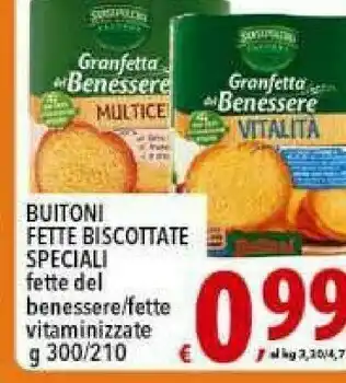 Iper Triscount Buitoni Fette biscottate offerta