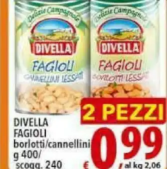 Iper Triscount Divella Fagioli offerta