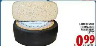 Iper Triscount Lattebusche Formaggio offerta