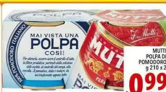 Iper Triscount Mutti Pomodori pelati offerta