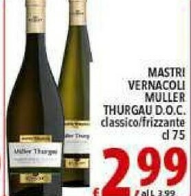 Iper Triscount Muller Thurgau offerta