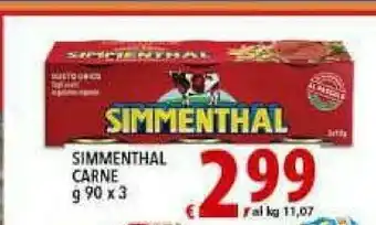 Iper Triscount Simmenthal Carne in scatola offerta