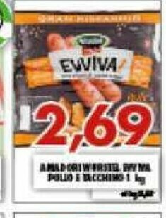 Gros Wurstel di pollo offerta