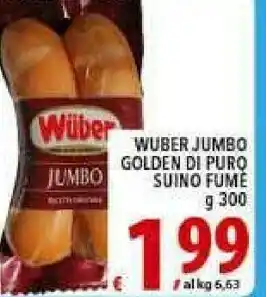 Iper Triscount Wuber Wurstel offerta